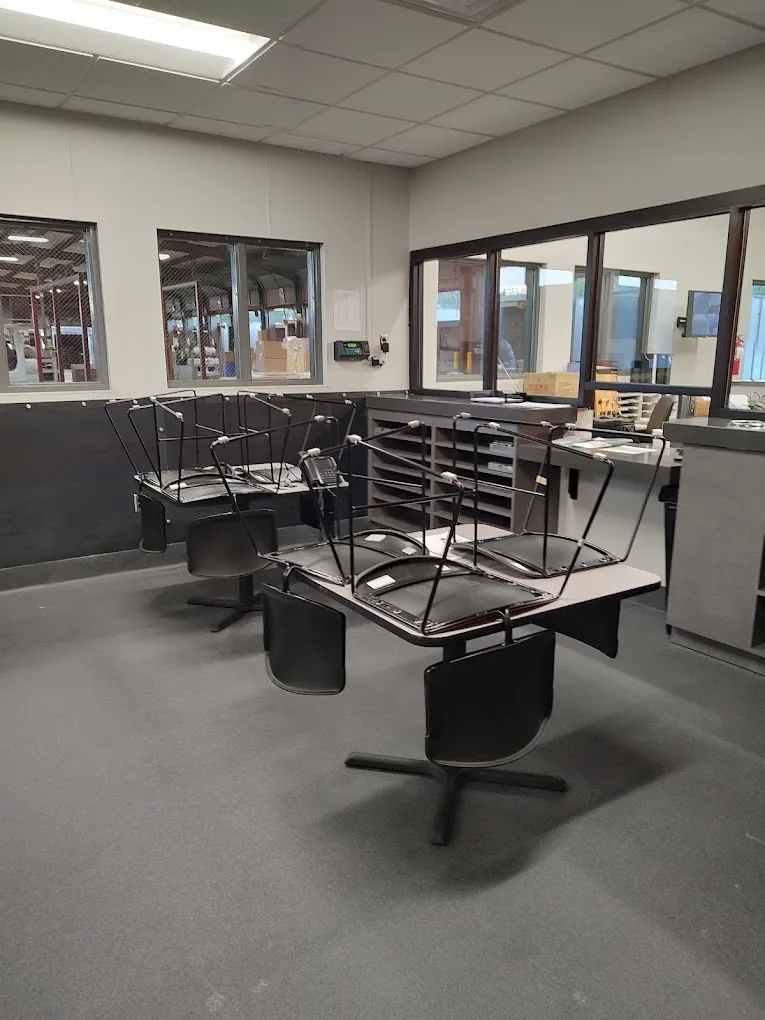 newly cleaned break room