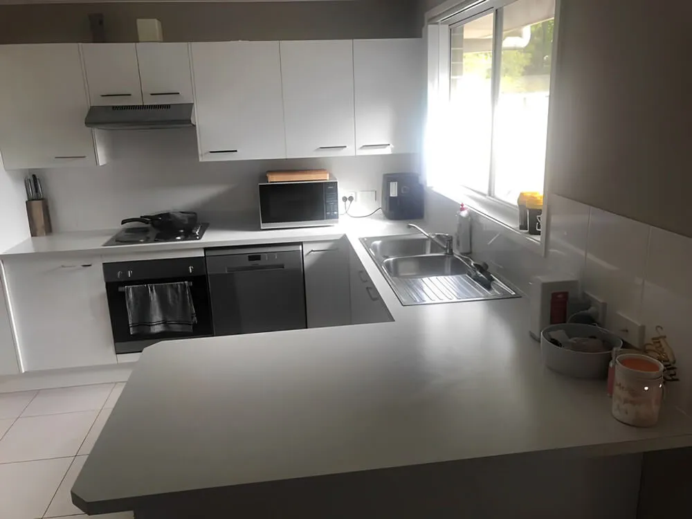 kitchen super cleaned up