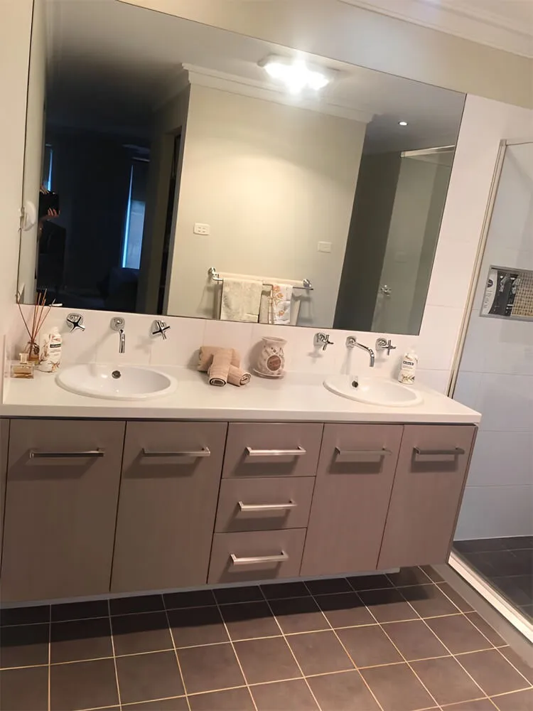 bathroom sink clean up